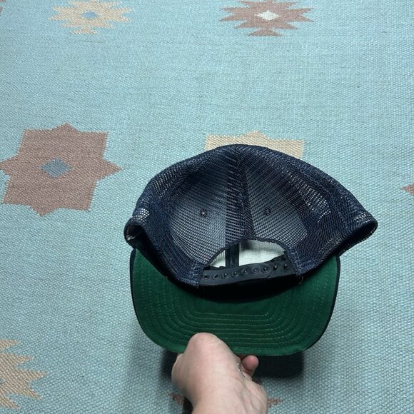 Vintage 80s trucker hat mesh cap new era Philadelphia Phillies P logo blue snap - Picture 4 of 9